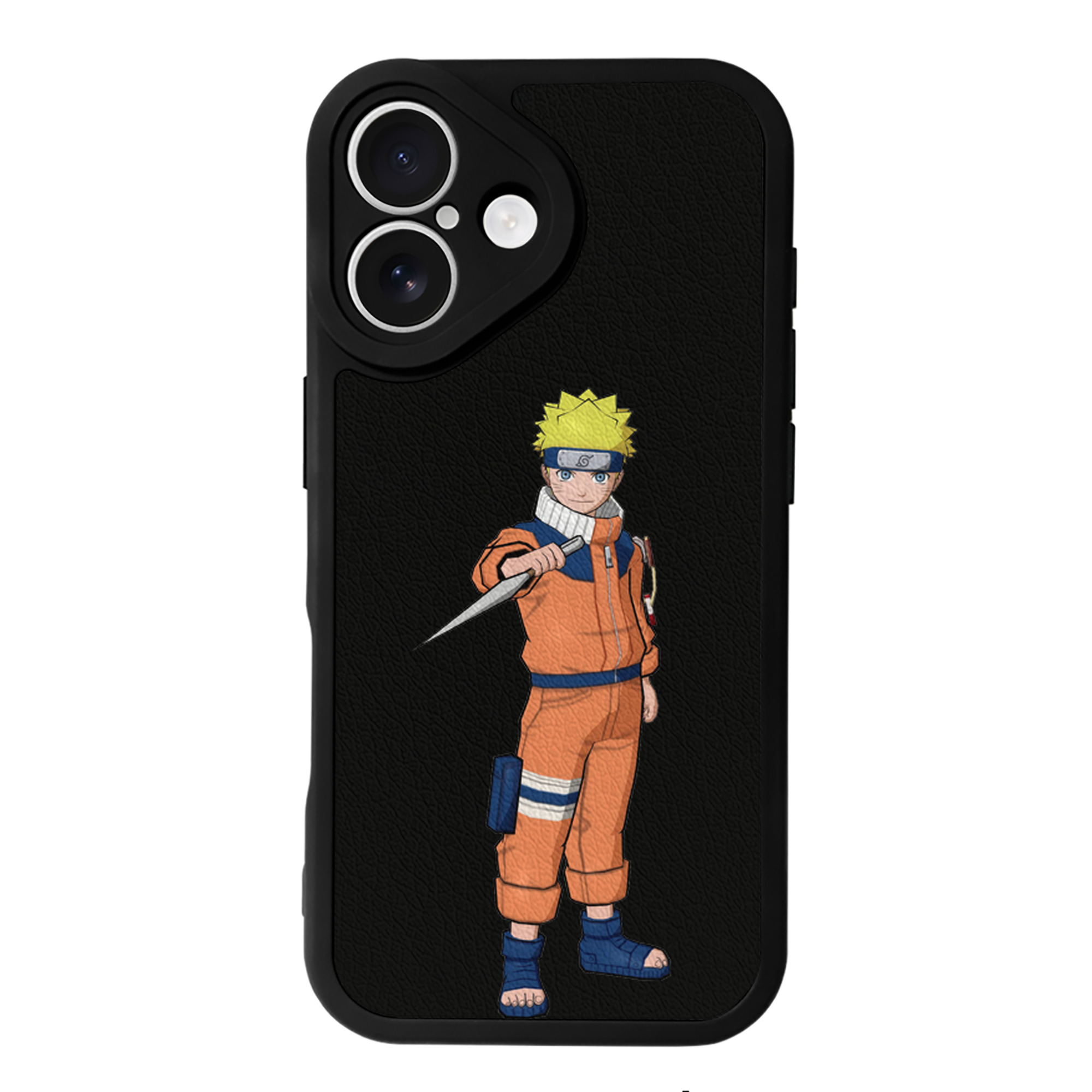 （画像用） NARUTO -ナルト- うずまき ナルト Uzumaki Naruto 【iPhone 16シリーズ対応】シリコンスマホケース（レザー調） 材質：シリコン